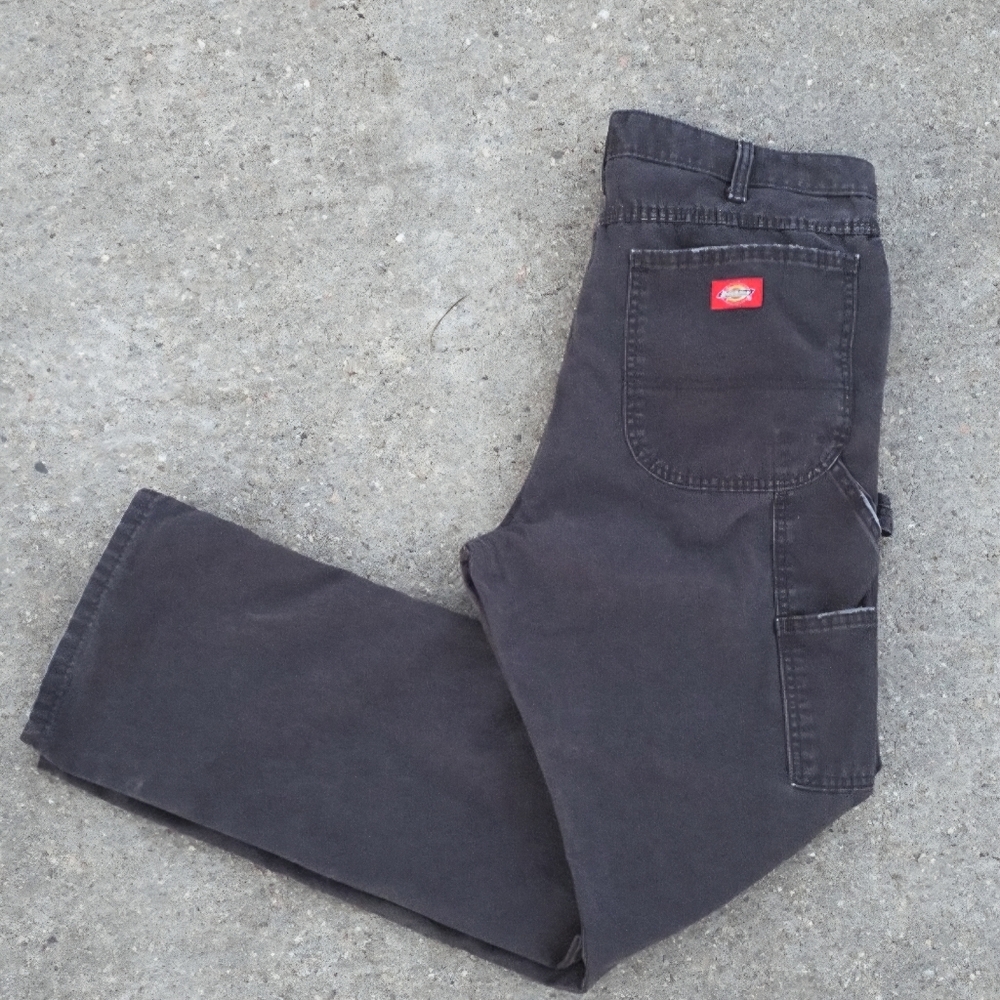 Dickies X Urban Outfitters Black Slim Straight Carpenter Pants Size 34